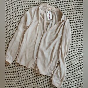 NWT! One Clothing Cream blouse size XS